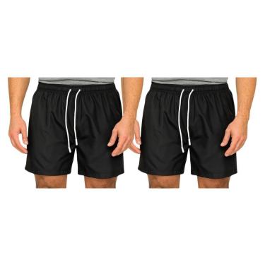 Imagem de Kit 2 Bermudas Tactel Masculina FMF Esportiva Academia Praia Casual-Masculino