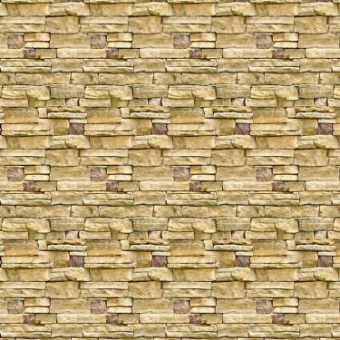 Imagem de Papel Parede Pedra Tijolos Canjiquinha Amarelo Autocolante