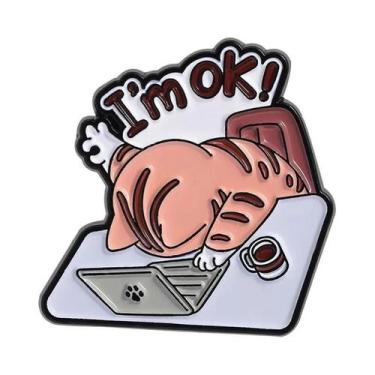 Imagem de Broche De Esmalte De Pato Trabalhador, Engraçado E Humorístico, Joia D