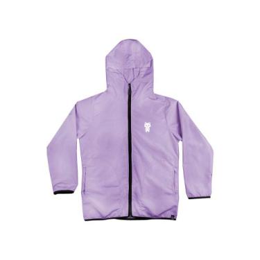 Imagem de Agasalho Corta Vento Light Infantil Lilás WSS Cat - WSS Brasil, Roxo, 