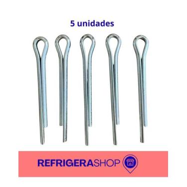 Imagem de Kit 5 Cupilha Trava Do Eixo Da Polia Do Agitador Tanquinho - Elity