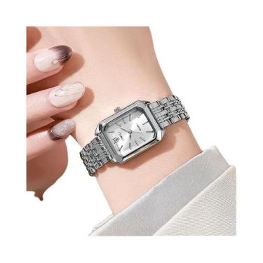 Imagem de Relógio De Pulso Feminino De Luxo Em Aço Inoxidável Com Quartzo, Moda 