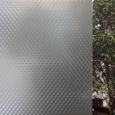 Imagem de Pelicula Eletrostatica para Vidro Blindex Modelo Cubo Geométrico 200x6