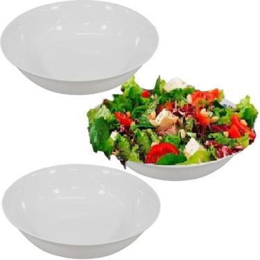 Imagem de 3 Tigelas Pote Bowl Melamina Saladeira 1500ml Grande - Best