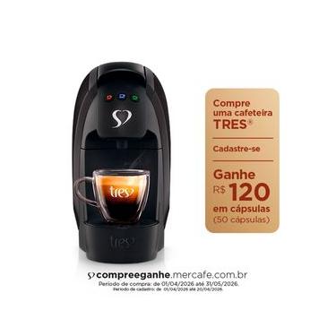 Imagem de Máquina de Café Três Corações G4 Luna Preta para Café Espresso - 209113