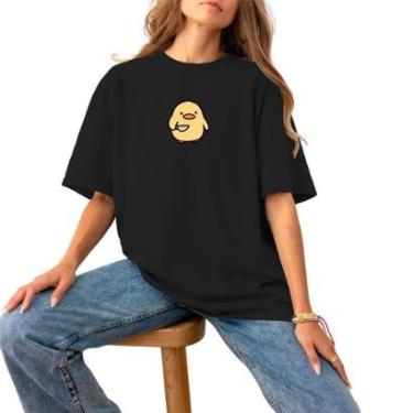 Imagem de Blusa Feminina Plus Size Casual 100% Algodão Basica Estampada Moda Slim Premium Fofinho-Feminino