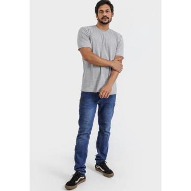 Imagem de Camiseta Básica Masculina Reforçada Ombro a Ombro Algodão - Techmalhas