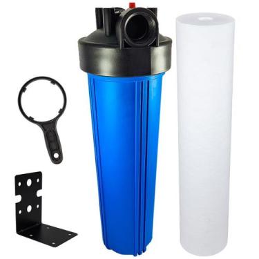 Imagem de Filtro Big 20 Polipropileno 1 Alta Vazão 6.000l Cor Azul  - Royal B&B