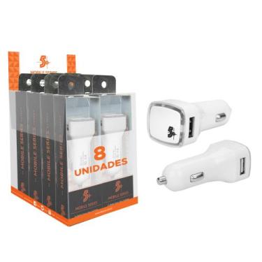 Imagem de Carregador Celular Smartphone Veicular Turbo Fast Usb Bco - 5+, 044-00