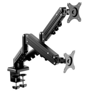 Imagem de Suporte de Mesa Articulado para 2 Monitores de 17" a 32" FlexiSpot F5D