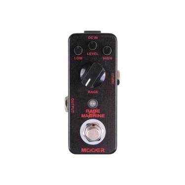Imagem de Pedal Distorção Rage Machine MRMDH Mooer Timbres Heavy Metal Grave e A