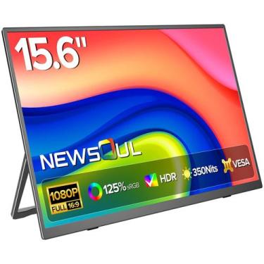 Imagem de Monitor portátil Newsoul 15,6" 125% sRGB HDR USB-C HDMI