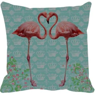 Imagem de Almofada Flamingo Coroa - SHOPPINGNET