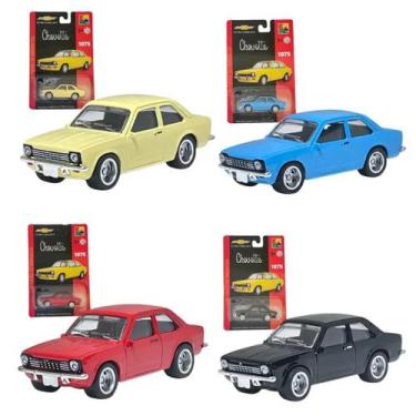 Imagem de Kit 4 Chevrolet Chevette 1975 CKS Toys Die Cast Real Riders (pneus de 