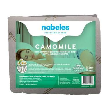 Imagem de Capa p/ Travesseiro de Corpo Camomile Aromaterápico  Nabeles, Bege