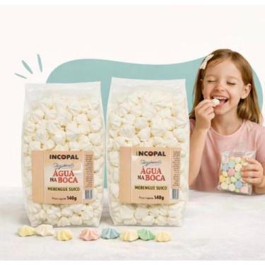 Imagem de 400Mini Suspiros Artesanais Merengue com Sabor Caseiro 2x140g - Incopa