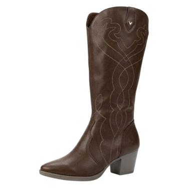 Imagem de Bota Feminina Salto Bloco Médio Conforto Country Mississipi