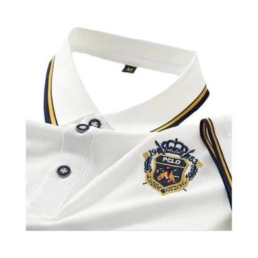Imagem de Camiseta Polo Masculina De Verão Com Corte Oversized, Respirável, Leve