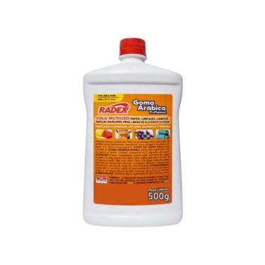 Imagem de Goma arábica profissional Radex 500g ideal para papéis em geral