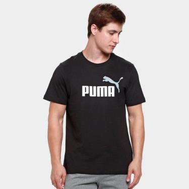 Imagem de Camiseta Puma 2 Color No. 1 Logo Masculina, Preto, P