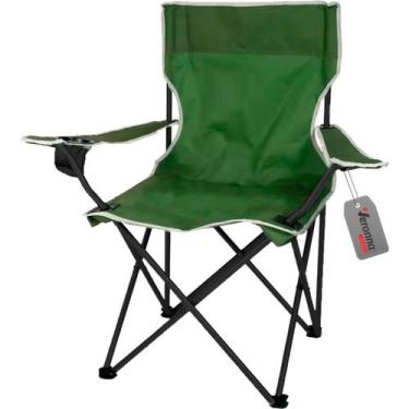 Imagem de Cadeira De Praia Camping E Pesca Dobrável Bolsa Transporte The Black T