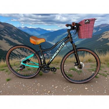 Imagem de Bicicleta Aro 29 Feminina Absolute Hera Retrô Vintage Confortável 21v Cesta Selim 2 Mol...