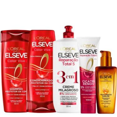Imagem de Kit Elseve Color Vive Óleo Extraordinário Cicatri Renov - Loreal Paris