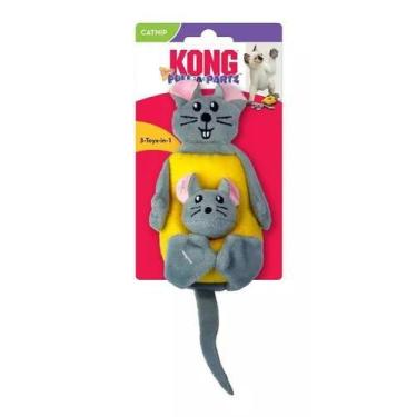Imagem de Kong Pull-A-Partz Cheezy - Pelúcia p/ Gatos c/ Catnip - (CPP4)