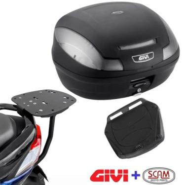 Imagem de Kit Bagageiro Yamaha Nmax160 2021+ Scam Spto534 + Bauleto 47L Givi Mon