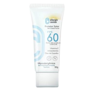 Imagem de Protetor Solar Facial Hipoalergênico Alta Proteção UVA e UVB Allergic 