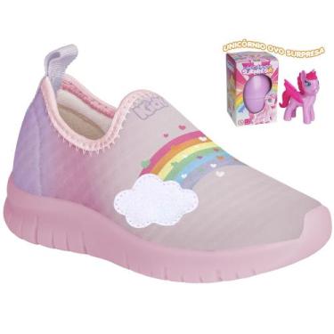 Imagem de Tênis Infantil Kidy Menina Rosa com Brinquedo Surpresa Unicórnio, Rosa