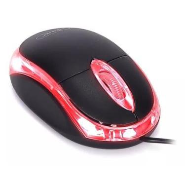 Imagem de Mouse Óptico Usb P/ PC Computador e Notebook Color Led - Knup