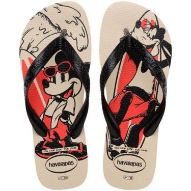 Imagem de Chinelo havaianas kids top disney bege palha,  29, Bege palha