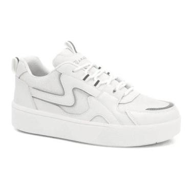 Imagem de Tênis Feminino Ramarim, Branco Off, Detalhes Brilhante, 24-83231, 36