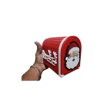 Imagem de Enfeite Natal 3d Caixa Correios Cartinhas Para o Papai Noel - Topmixsh