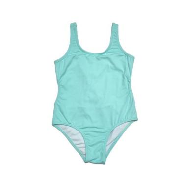 Imagem de Maiô Lycra Proteção UPF50+ Natação Macramê Verde Tiffany  - Verão 2023