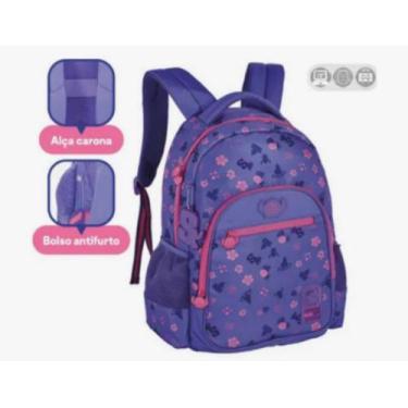 Imagem de Mochila De Costas Juvenil Stitch Clio Style - TS24627, Roxo