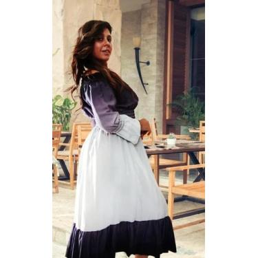 Imagem de Vestido longo estilo camponesa - Ca'modafadhion