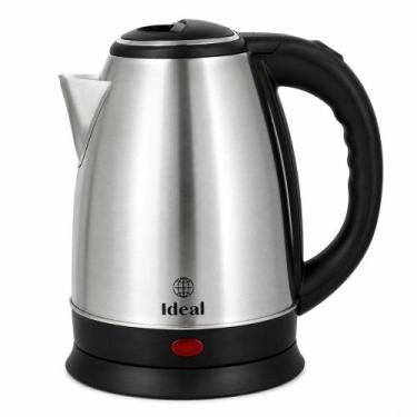 Imagem de Chaleira Elétrica Inox 1,8L 127V 1000W e 220V 1500W Desligamento Autom
