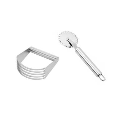 Imagem de Cortador de Massa Pastry Blender e Carretilha Inox 2un - casa cha