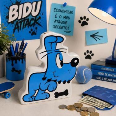 Imagem de Cofre ceramica tm bidu attack azul