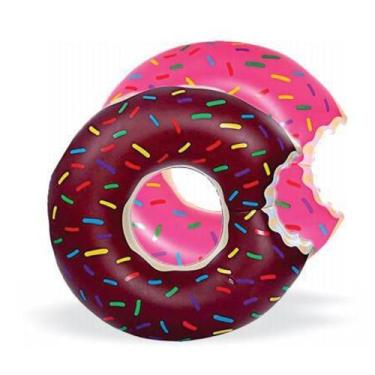Imagem de Boia inflavel donuts redonda 90cm - First Brasil