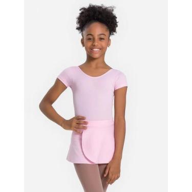 Imagem de Saia Transpassada Infantil Só Dança 5237 Ballet - Rosa, G, Rosa