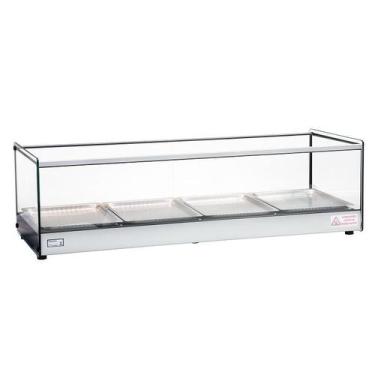 Imagem de Estufa Vitrine Salgados Quadrada Com LED 4 Bandejas Inox Erato Tita, 1
