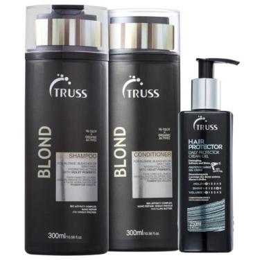 Imagem de Truss Blond Shampoo e Condicionador 300ml + Hair Protector 250ml