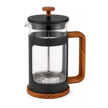 Imagem de Cafeteira French Press Bialetti Woody 350ml Preta: Design Minimalista 