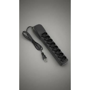 Imagem de Filtro de Linha 8 Tomadas Tripolar Bivolt 10A Preto - Congratulations 