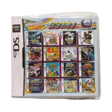 Imagem de Cartucho De Jogo Pokémon NDS Branco 23 Em 1 4300 Em 1 Console Em Inglê
