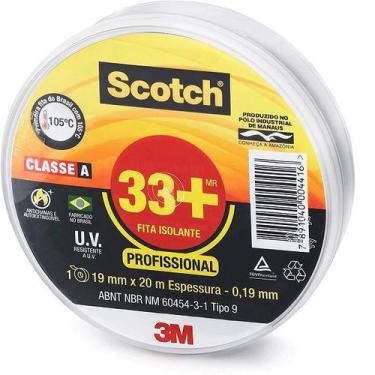 Imagem de Fita Isolante 3M SCOTCH 33+ 19MM X 20M