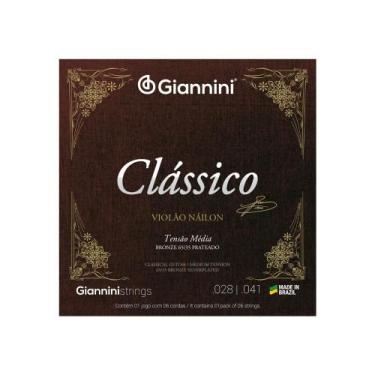 Imagem de Encordoamento Violão Nylon Médio Giannini Clássico GENWPM